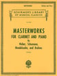 Masterworks for Clarinet and Piano cover